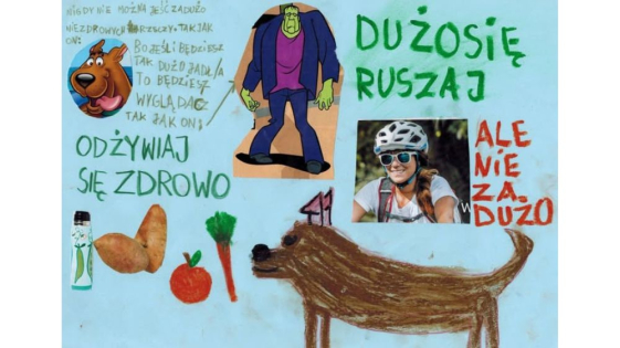 plakat narysowany przez dziecko